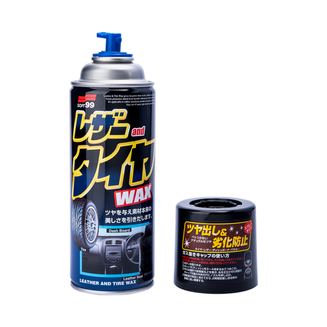 Спрей для пластику SOFT99 Leather and Tire Wax 02001