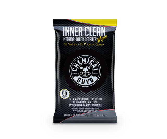 Вологі серветки Chemical Guys Inner Clean Interior Quick Detailer Car Wipes PMW_SPI663_50