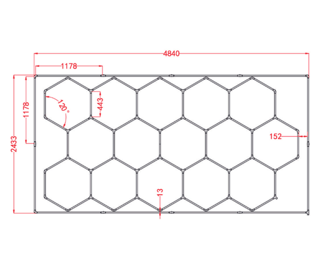 Потолочный светильник CDL Hexagon Hexgrid Detailing Light CDL1028