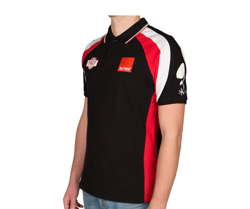 RUPES Polo Racing Red & Black L 9.Z1062/L