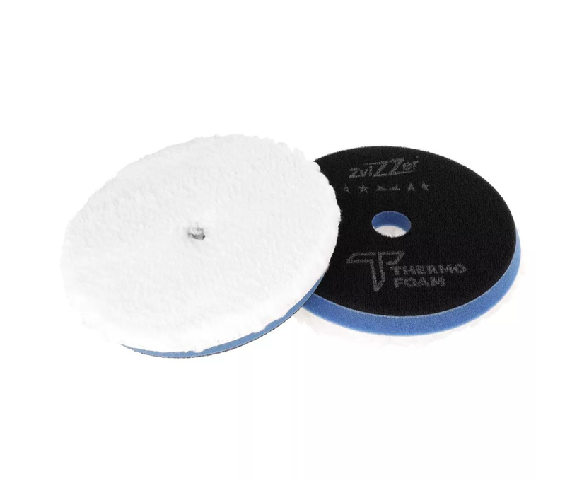 Полірувальний круг ZviZZer Thermo Microfiber Pad Blue for Rotary 125 mm ZV-TM00014030MC