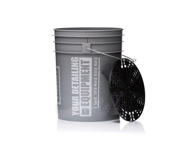 Ведро с грязеуловите­лем Work Stuff Detailing Bucket Grey & Separator WS046