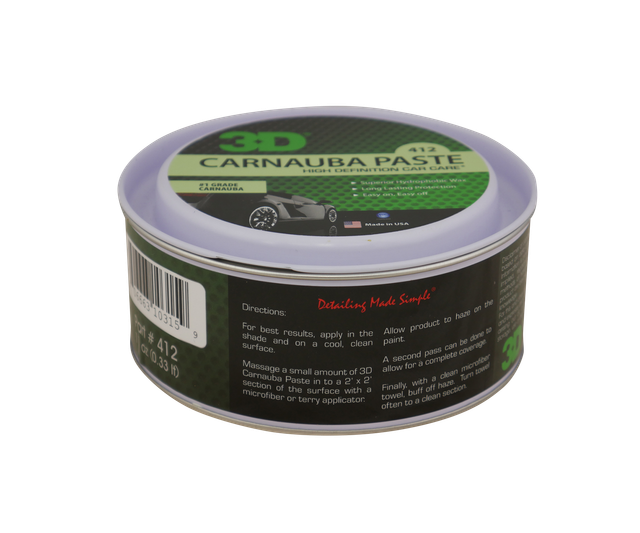 Твёрдый воск 3D Carnauba Paste Wax 412-3D