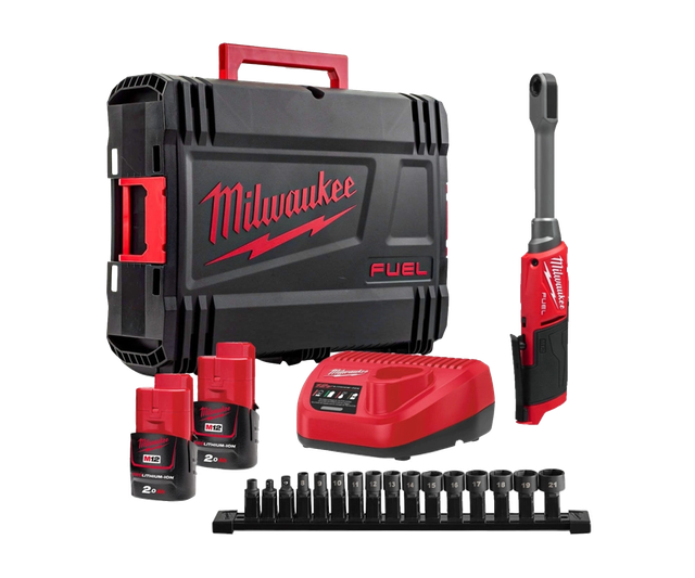 Акумуляторний гайковерт-тріскачка Milwaukee M12 FPTR-202X 4933480754​