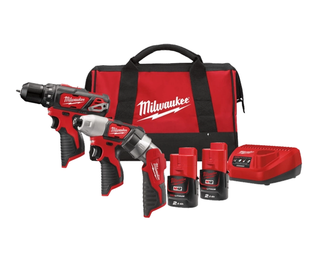 Набор электроинстру­ментов Milwaukee М12 ВPP3А-202В Kit 4933441225