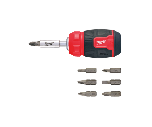 Універсальна викрутка Milwaukee 8 in 1 Multi-bit Screwdriver 4932492807