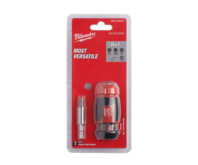 Універсальна викрутка Milwaukee 8 in 1 Multi-bit Screwdriver 4932492807