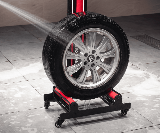 Стенд для детейлінга коліс MaxShine Wheel Stand with LED Light WS01-LED