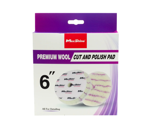 Полірувальний круг MaxShine Premium Wool Cutting Pad Ø150 mm 2060150R