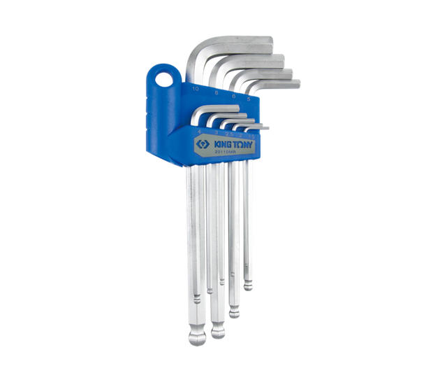 Набор шестигранных ключей King Tony Long Ball Hex Key Set 9 pcs 20110MR