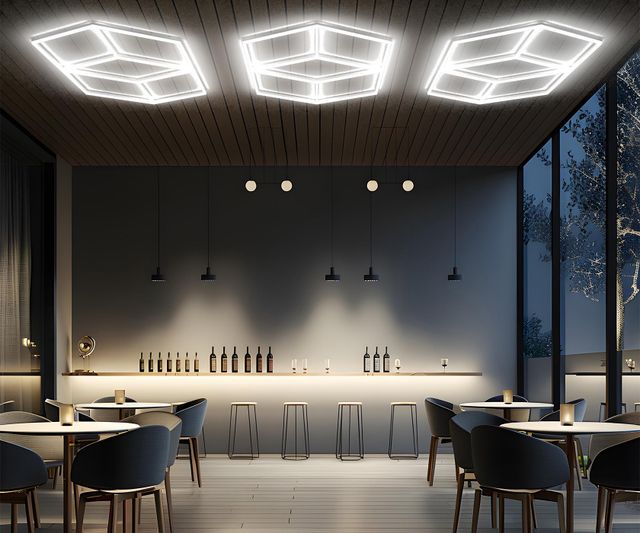 Потолочный светильник CDL LED Matrix Hexagonal Light CDL6112 Потолочный светильник CDL LED Matrix Hexagonal Light CDL6112