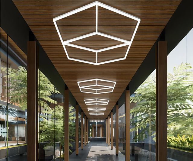 Потолочный светильник CDL LED Matrix Hexagonal Light V2 CDL6112-1 Потолочный светильник CDL LED Matrix Hexagonal Light V2 CDL6112-1