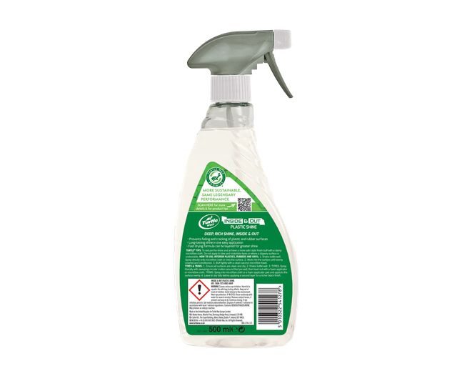 Покриття для пластику та гуми Turtle Wax Inside & Out Plastic Shine 040081 Покриття для пластику та гуми Turtle Wax Inside & Out Plastic Shine 040081