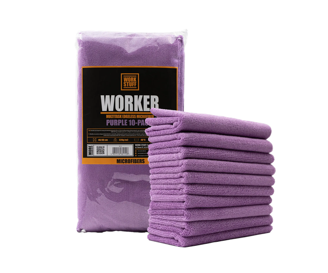 Набор микрофибр Work Stuff WORKER Microfiber Towel Purple 10 pcs WS132 Набор микрофибр Work Stuff WORKER Microfiber Towel Purple 10 pcs WS132