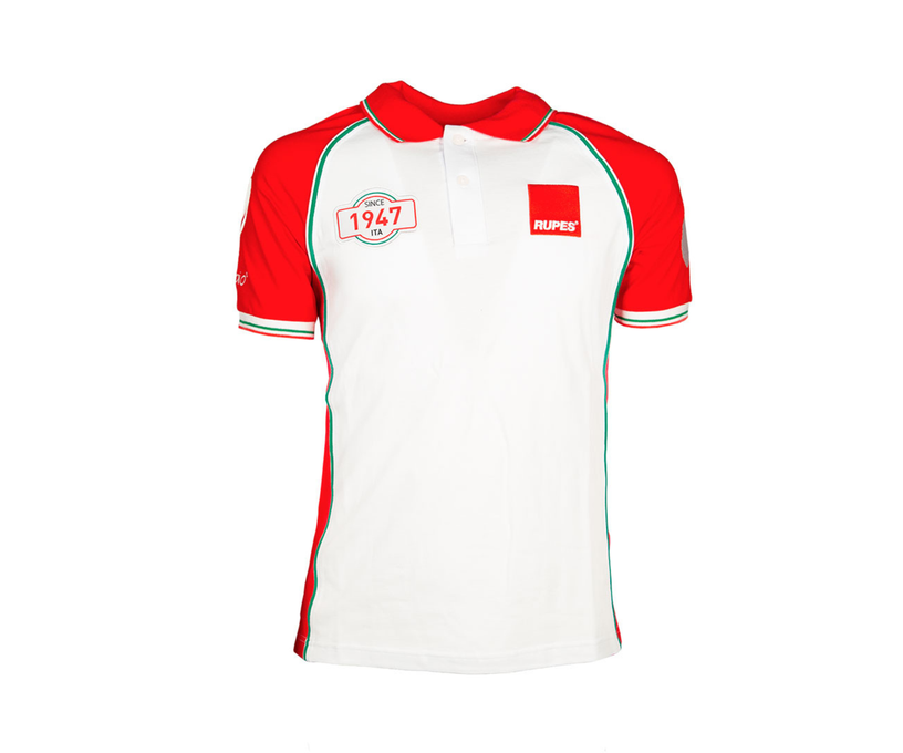 RUPES Polo Team Red & White size S 9.Z1031/S